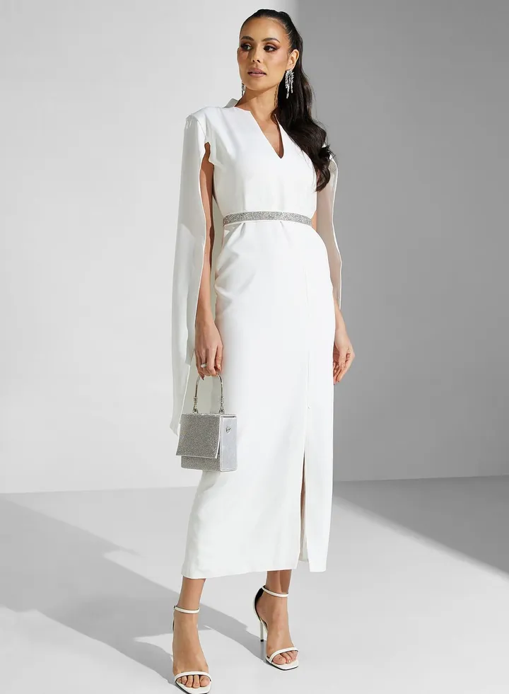 Knitted Side Slit Dress