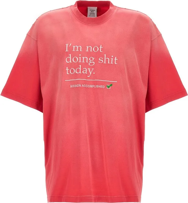 T-shirt 'i'm Not Doing Shit Today'