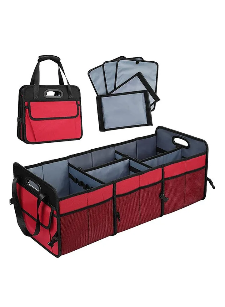 Oxford Cloth Multiple Combination Grocery Bag Black/Red/Grey