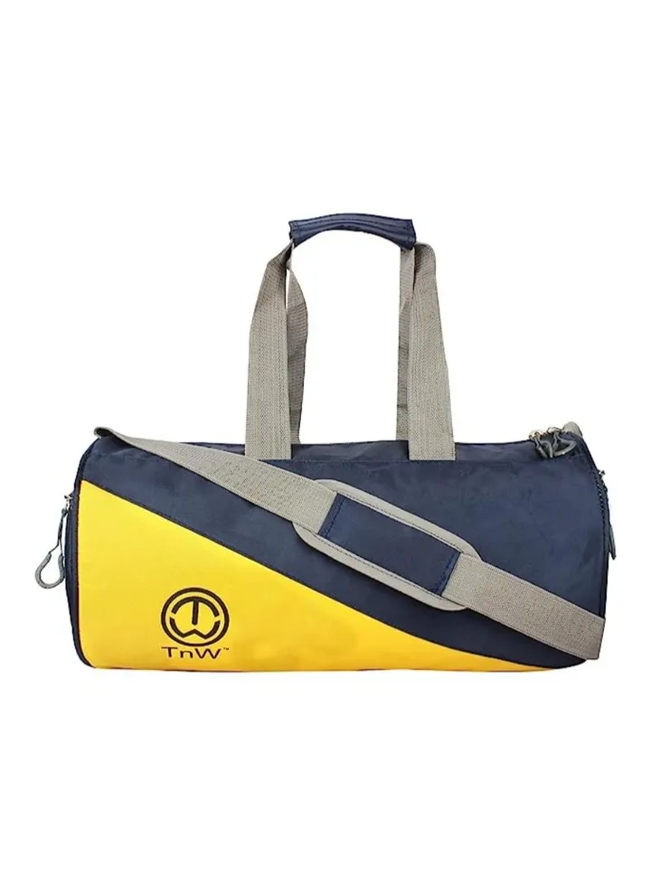 Men's and Women's Polyester Trendy Sports Duffle/Gym Bag (Yellow) (Gym Bag 04), Medium