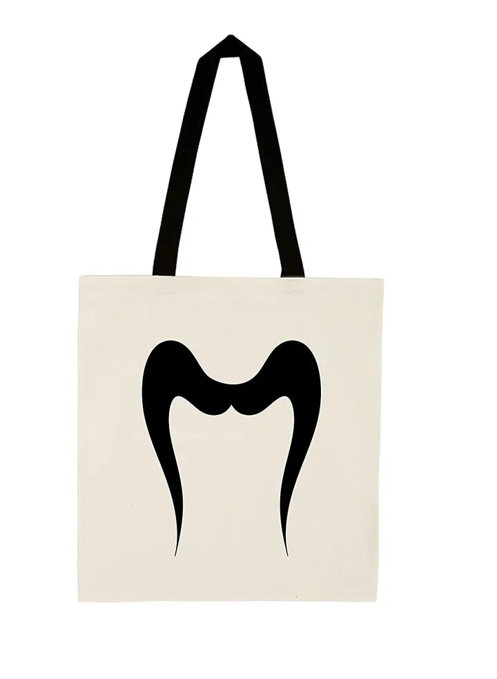 Movember Cotton Jute Bag with black handle bag for Movember, Mobro, No Shave, Mens Health Awareness for fundraising awareness campaigns (Design 6)