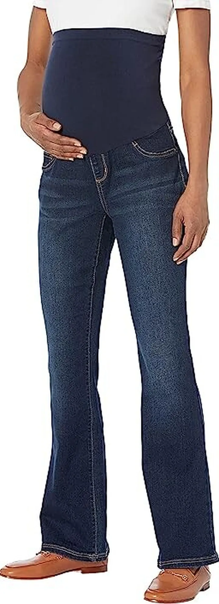 Motherhood Maternity Motherhood Maternity Women's Indigo Blue Secret Fit Belly Basic Boot Cut Jean (Hidden Shadows Dark Wash) Women's Jeans