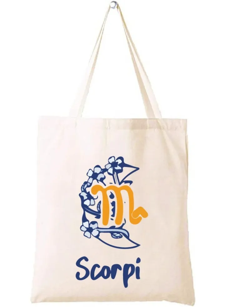 Zodiac Design Eco-Friendly Cotton Bag - Reusable Tote for Astrology Fans - Gift for Astrology Lovers - Perfect for Shopping and Grocery Bags - Tote Bags for Women