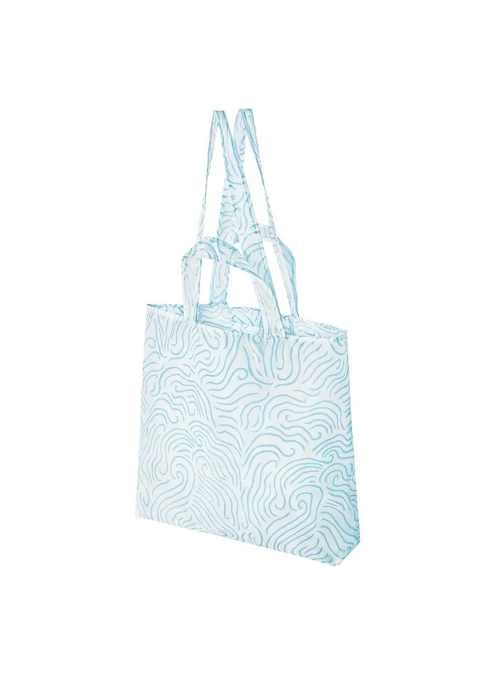 Carrier Bag Blue White