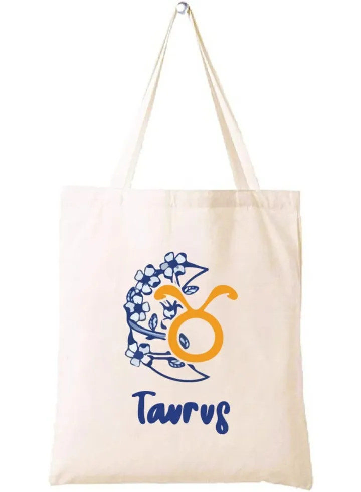 Zodiac Design Eco-Friendly Cotton Bag - Reusable Tote for Astrology Fans - Gift for Astrology Lovers - Perfect for Shopping and Grocery Bags - Tote Bags for Women
