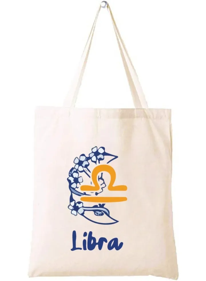 Zodiac Design Eco-Friendly Cotton Bag - Reusable Tote for Astrology Fans - Gift for Astrology Lovers - Perfect for Shopping and Grocery Bags - Tote Bags for Women