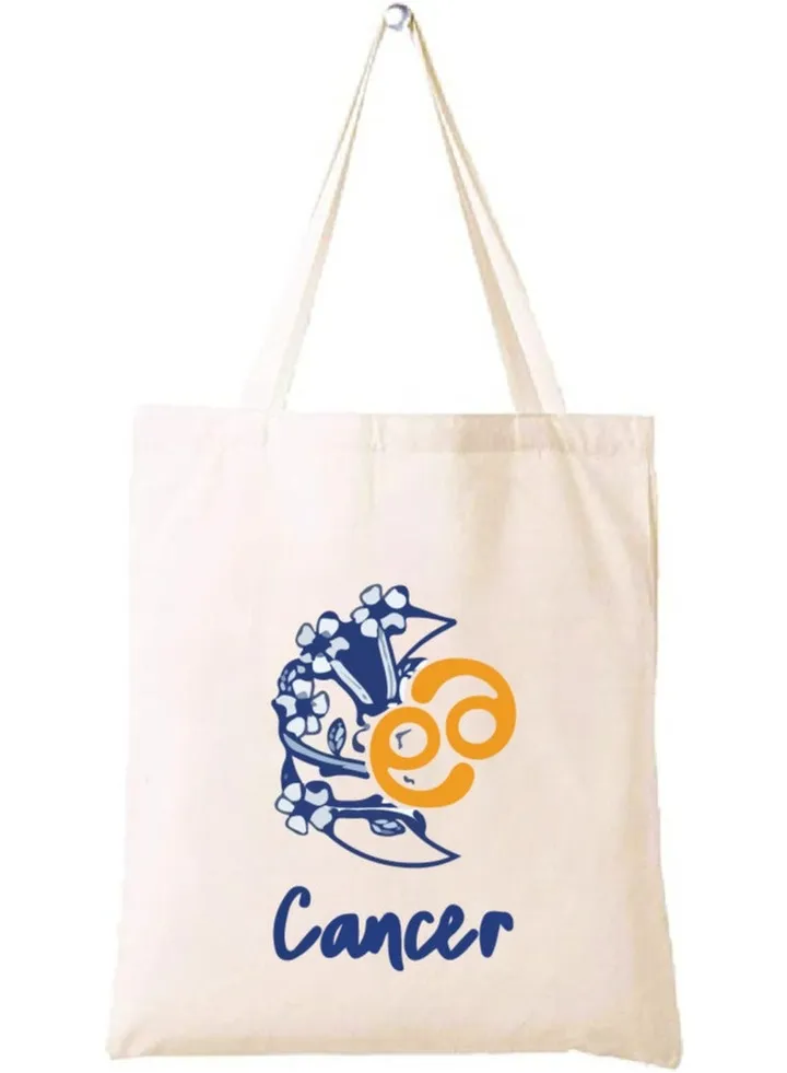 Zodiac Design Eco-Friendly Cotton Bag - Reusable Tote for Astrology Fans - Gift for Astrology Lovers - Perfect for Shopping and Grocery Bags - Tote Bags for Women