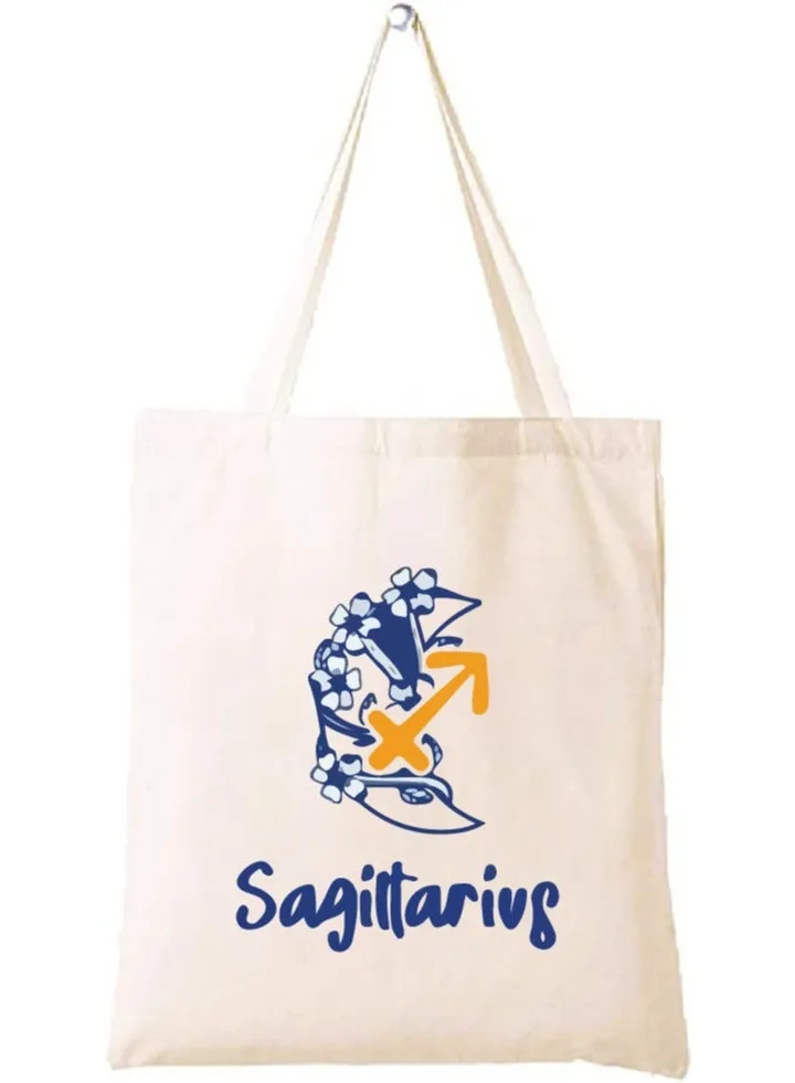 Zodiac Design Eco-Friendly Cotton Bag - Reusable Tote for Astrology Fans - Gift for Astrology Lovers - Perfect for Shopping and Grocery Bags - Tote Bags for Women