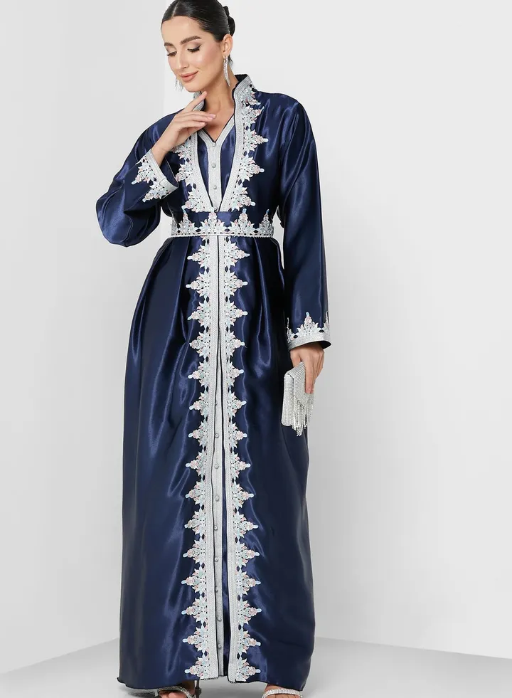 Tiered Embroidered Dress