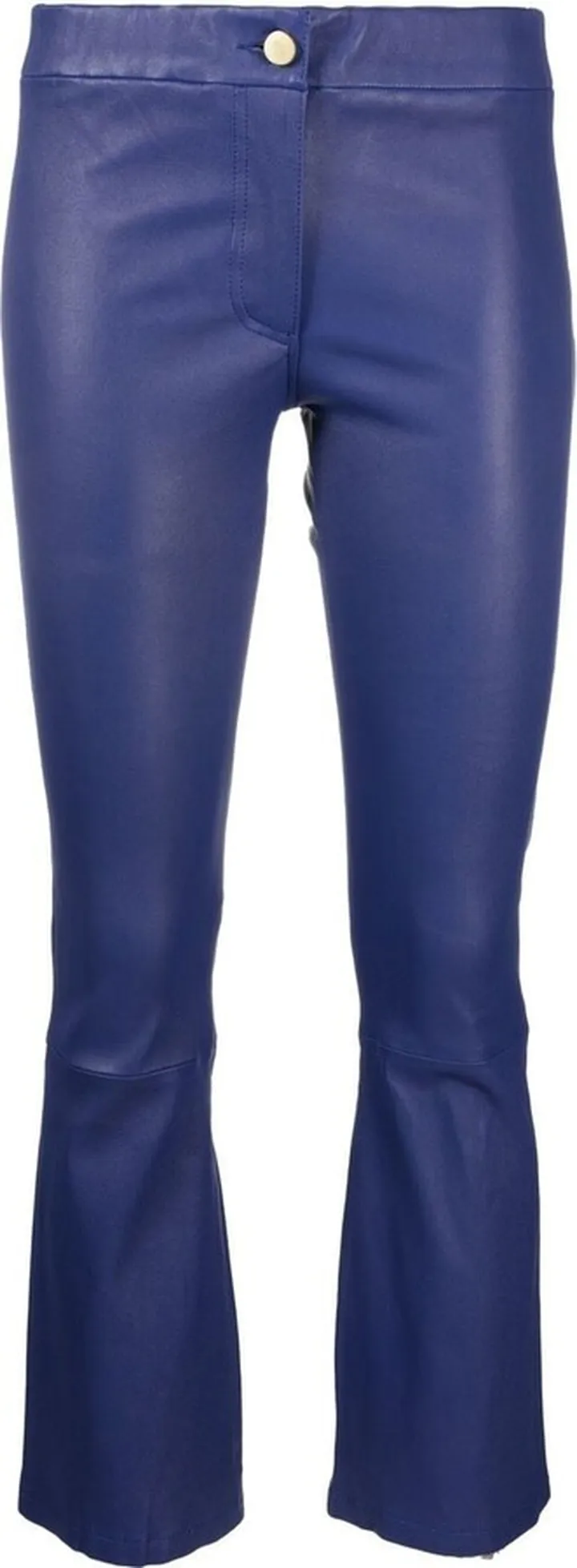 Cropped Skinny-Cut Leather Trousers