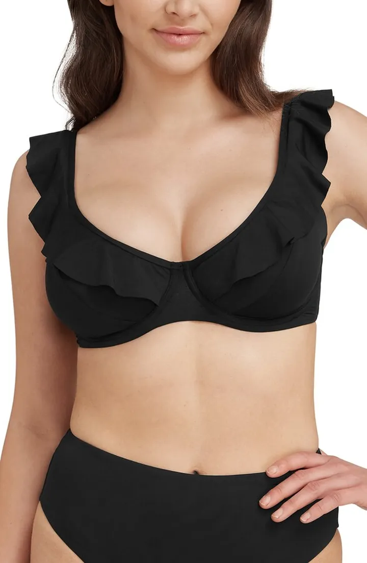 Frill F-Cup Underwire Bikini Top