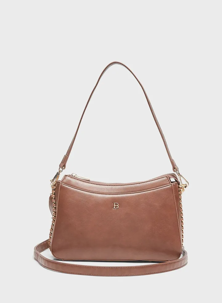 Solid Shoulder Bag