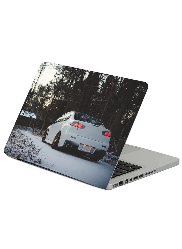 Mitsubishi Lancer Rear View Printed Laptop Sleeve Multicolor