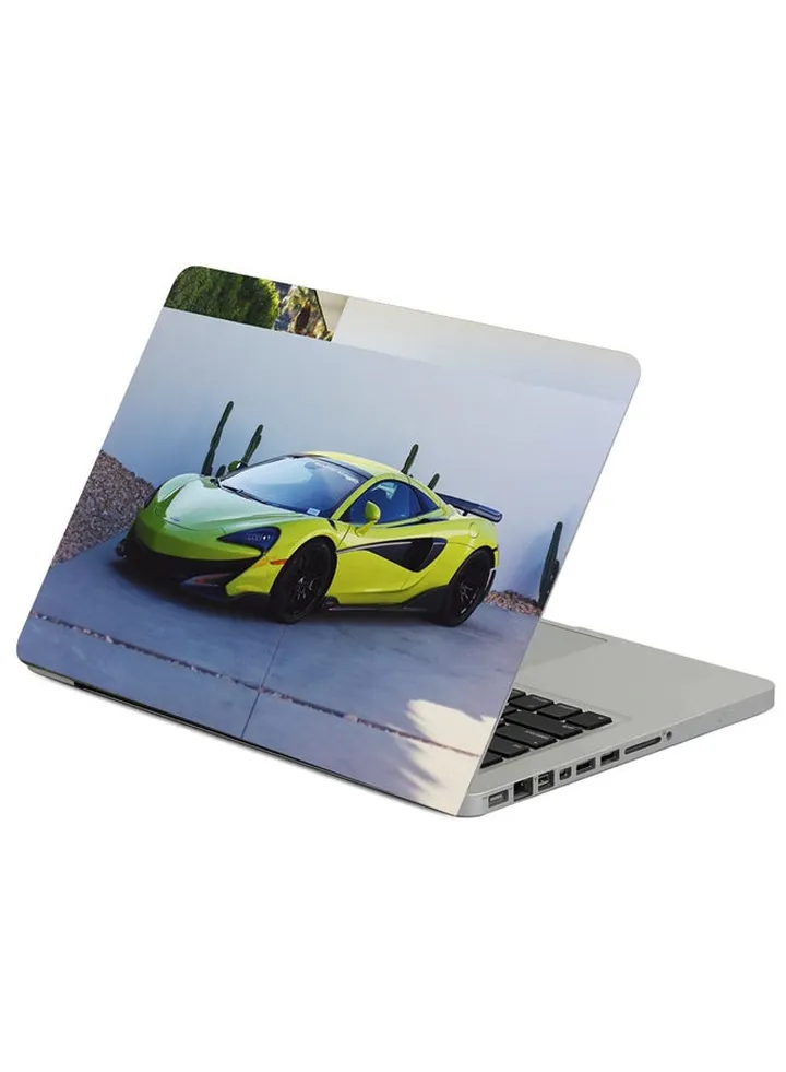 Sports Car Front View Printed Laptop Sleeve Multicolour