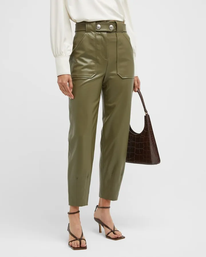 Atala Tapered Faux Leather Pants