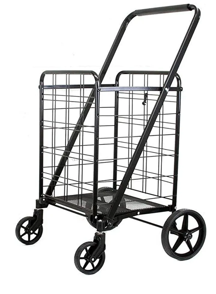 Folding Trolley Shopping Carts Iron Carts Large Trolley