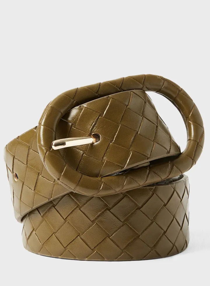 Braided Buckle Belt
