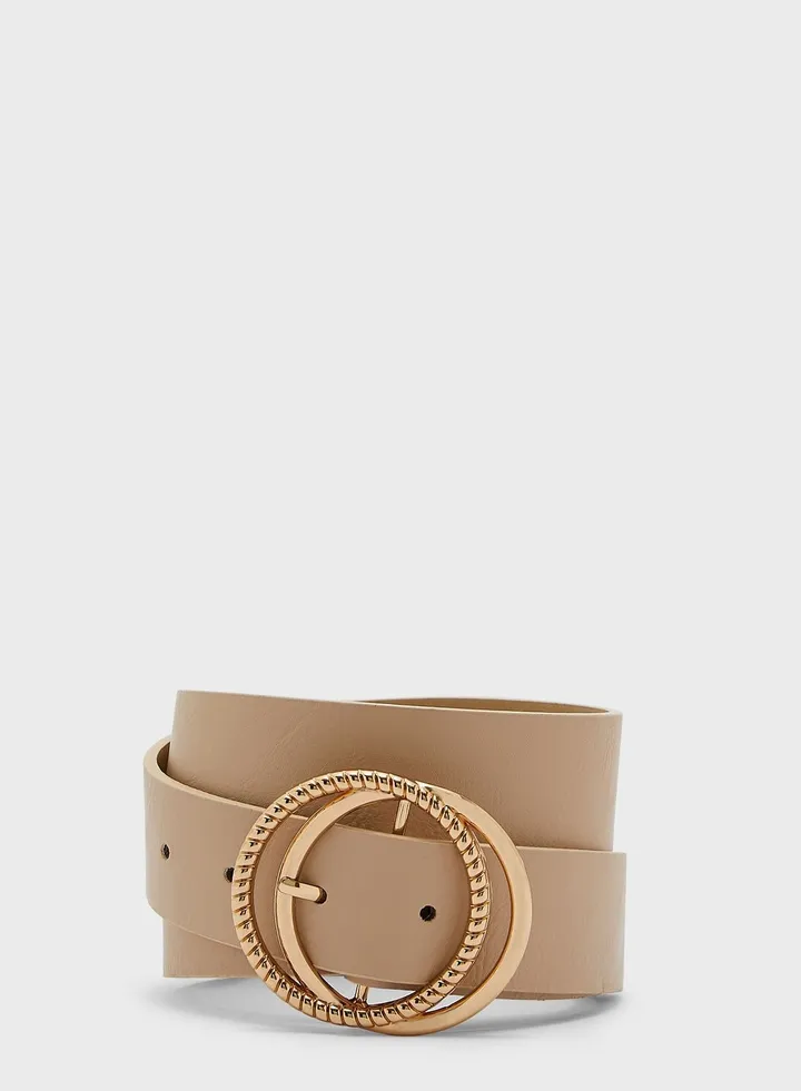 Double Circle Buckle Belt