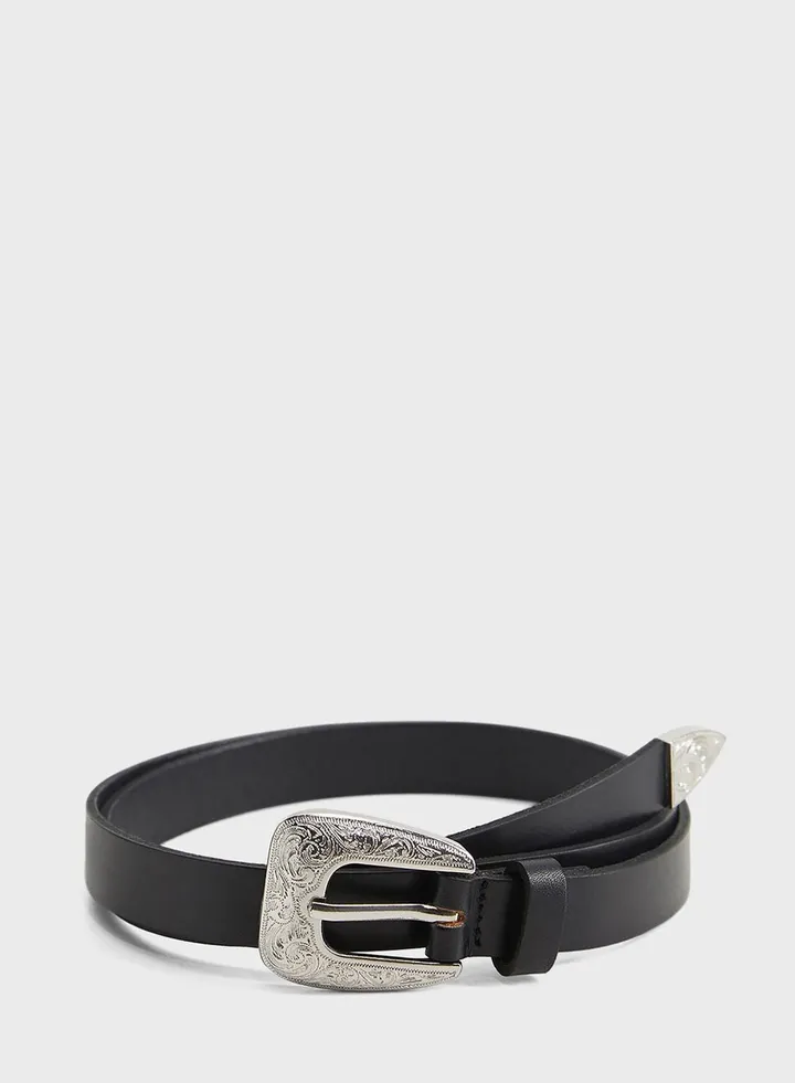 Plain Tongue Buckle Belt