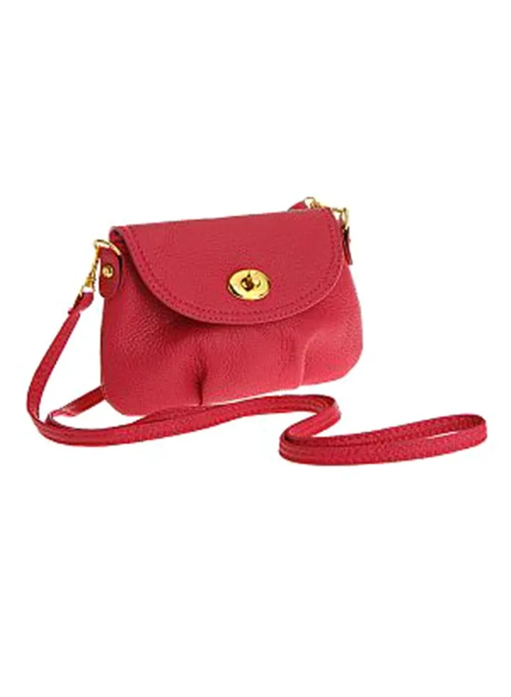 Detachable Strap Crossbody Bag Red
