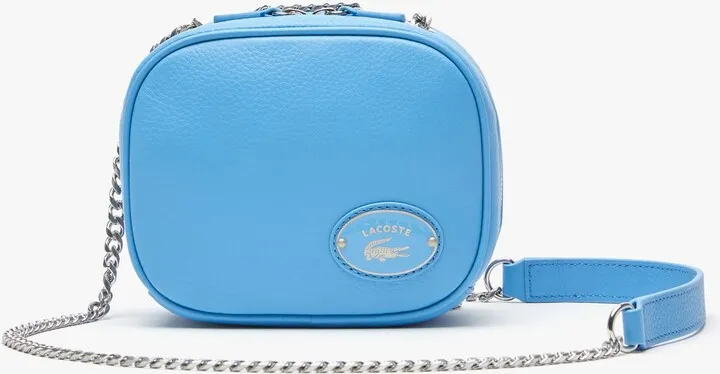 Women's Small Grained Leather Crossover Bag