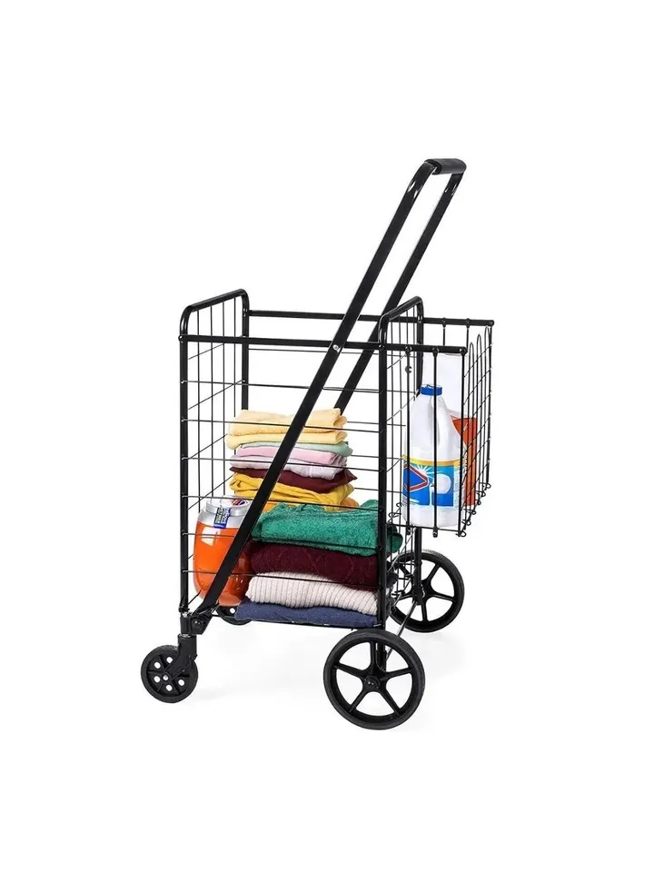 Shopping Utility Cart Trolley with Basket