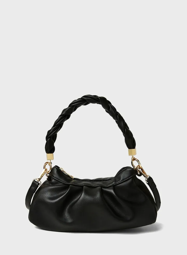 Faux Leather Crossbody Bag