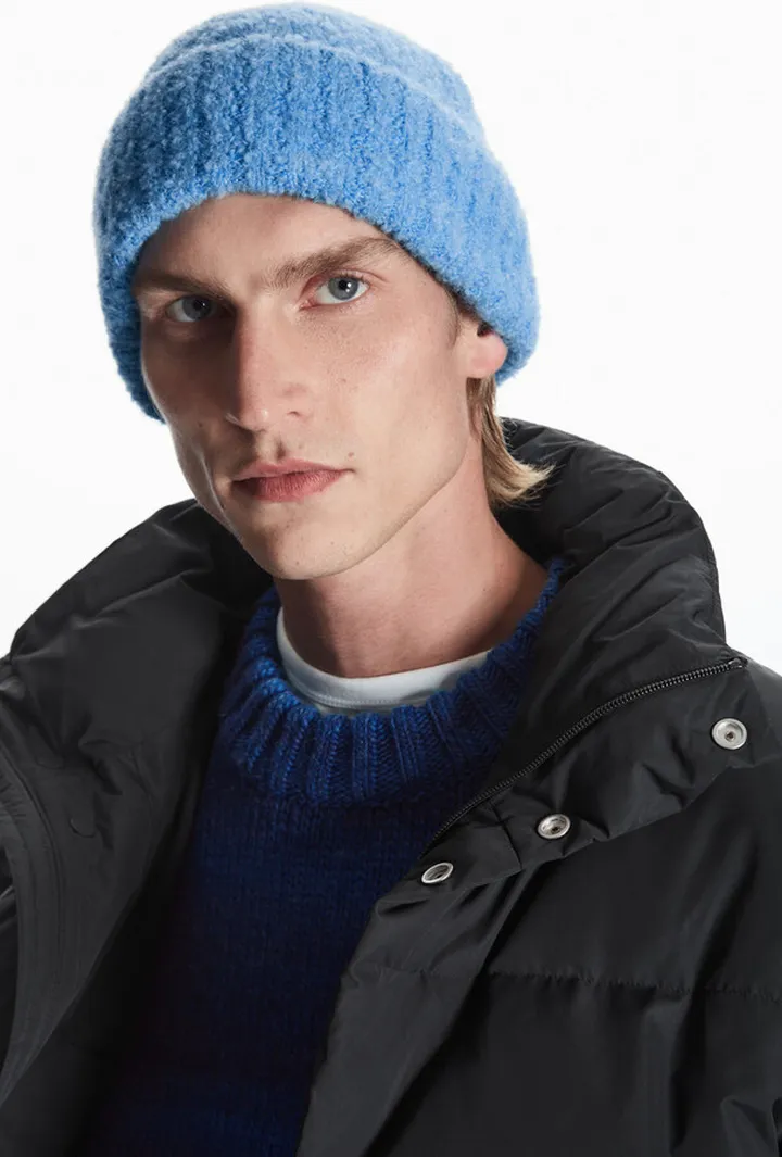 Bouclé-Knit Alpaca-Blend Beanie