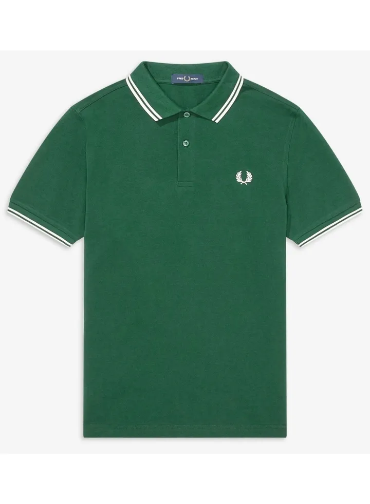 Essential Logo Printed Polo Shirt Green