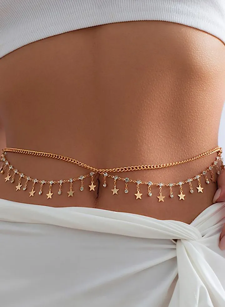 Star Drop Belly Chain