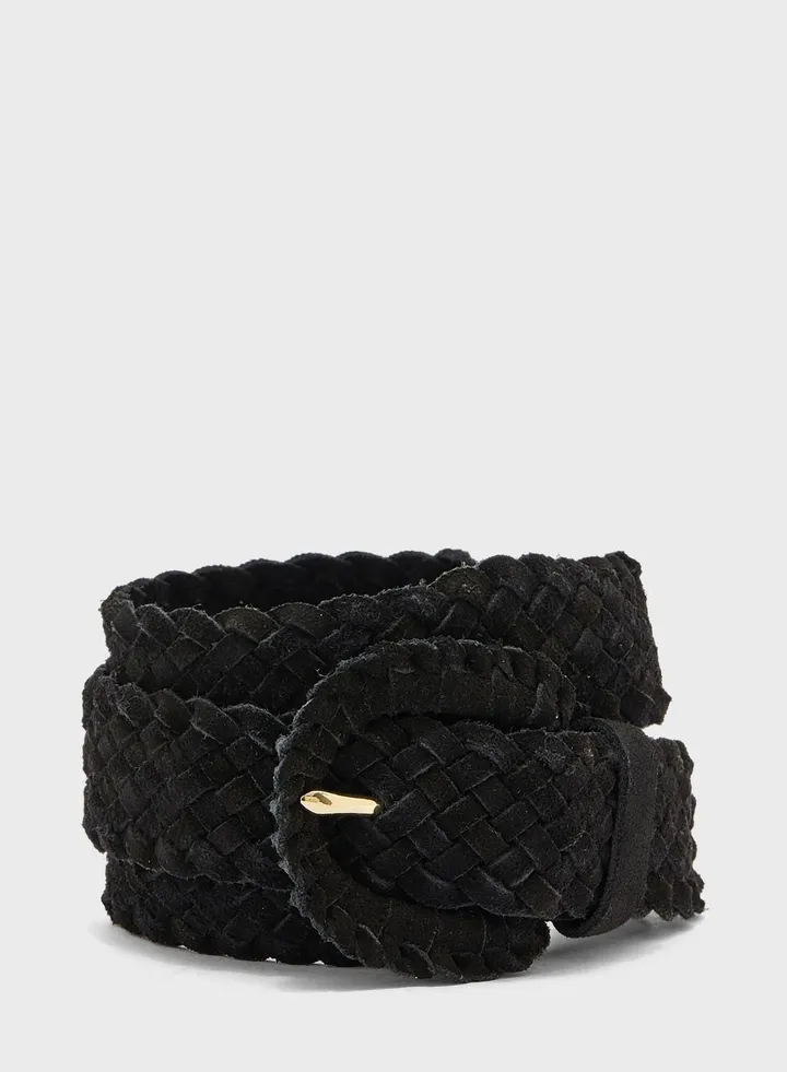 Hanna Braided Leather Jeans Belt