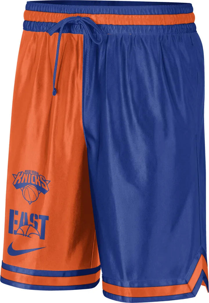 New York Knicks Courtside Nike Men's Dri-FIT NBA Graphic Shorts in Blue