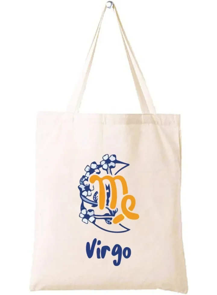Zodiac Design Eco-Friendly Cotton Bag - Reusable Tote for Astrology Fans - Gift for Astrology Lovers - Perfect for Shopping and Grocery Bags - Tote Bags for Women