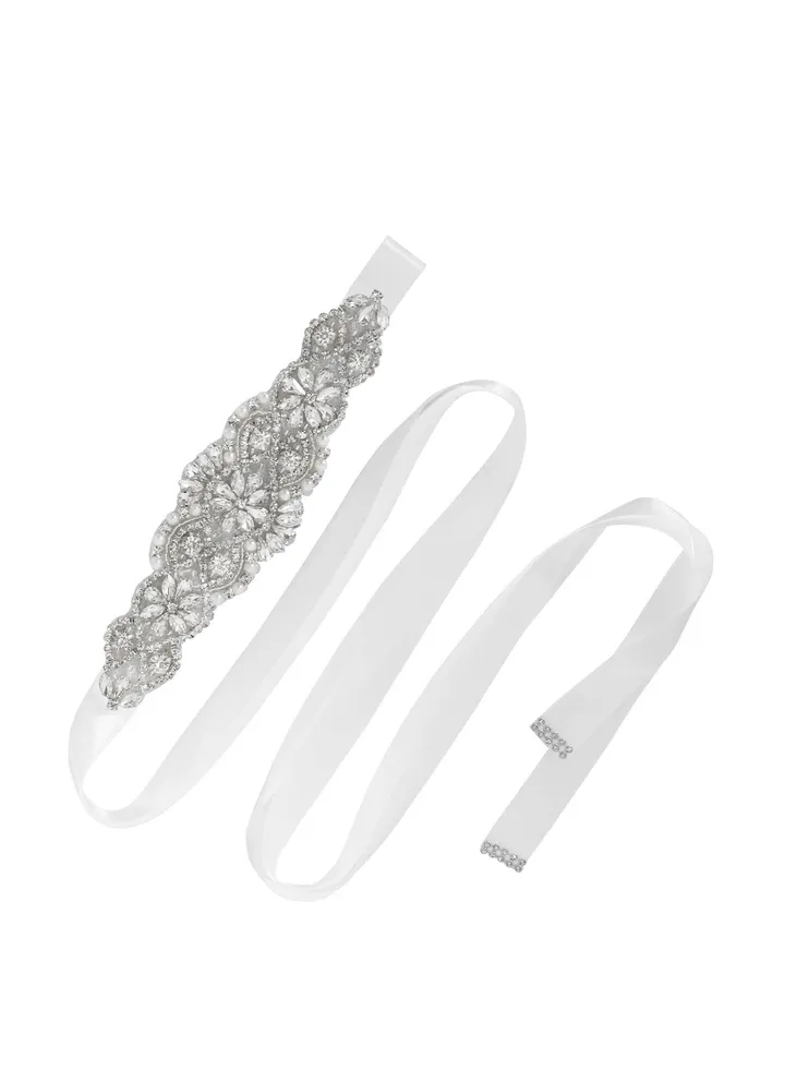 Bridal Belt Rhinestone Bridal Wedding Sash Belts for Bride Dress Women Crystal Sash Waistband for Women Evening Dress Accessories