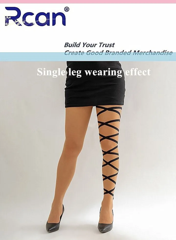 Stretch Multi Layered Garter Belts Non Slip Adjustable Fashion Leg Accessories Hollow Out Leg Rings for Girls and Women