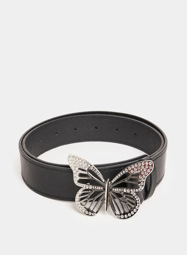 Rhinestone Butterfly Belt