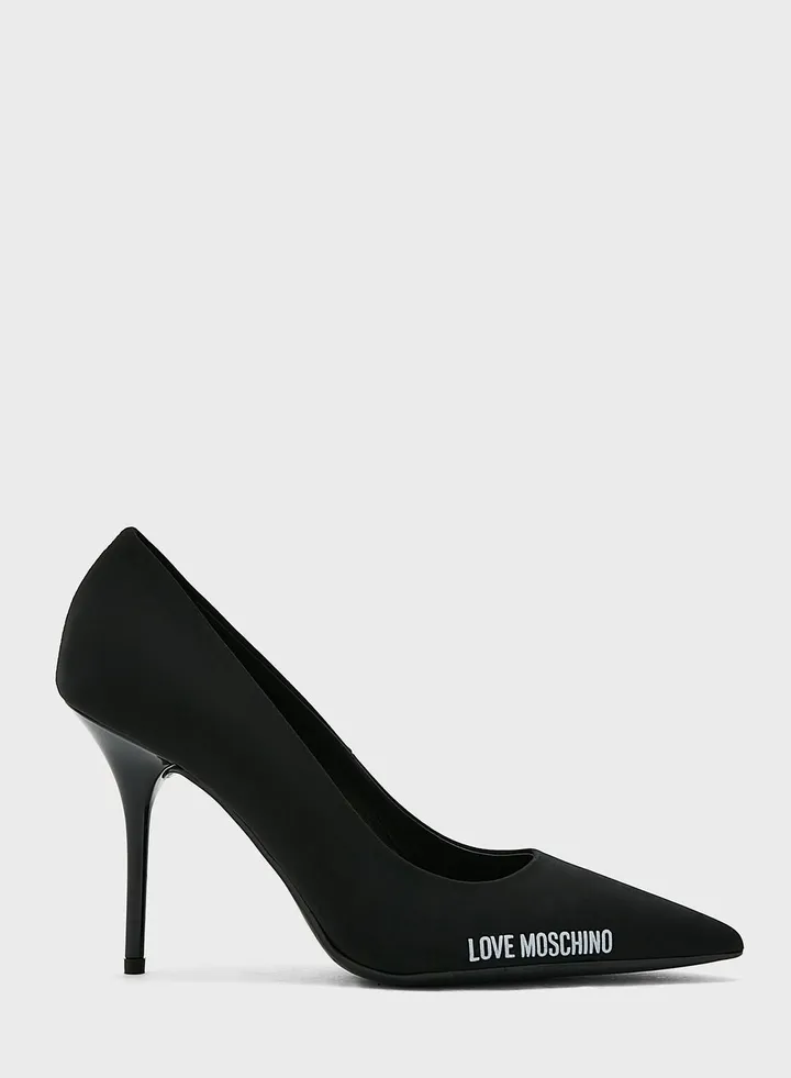 Logo Detail High Heel Pumps