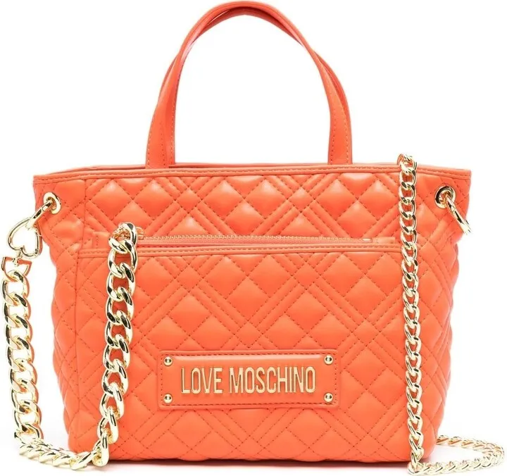 Quilted Faux-Leather Tote Bag