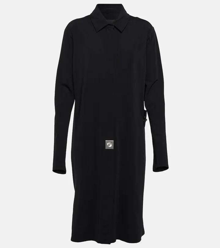 Knit shirt dress