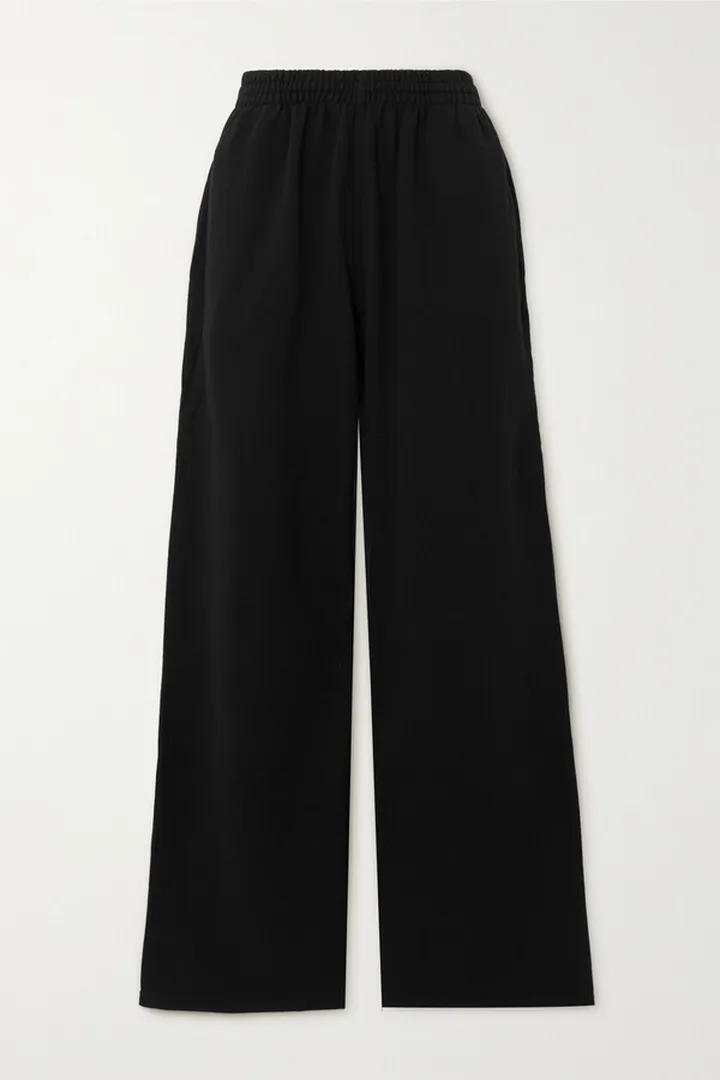 Skims - Boyfriend Cotton-jersey Sweatpants - Onyx