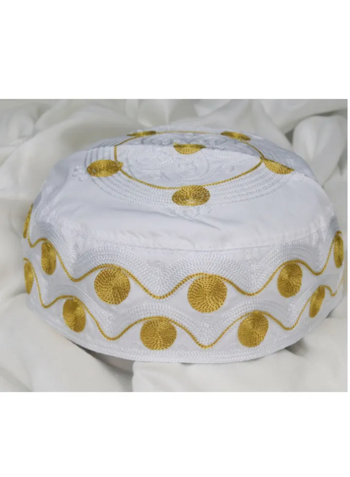Golden zari hat
