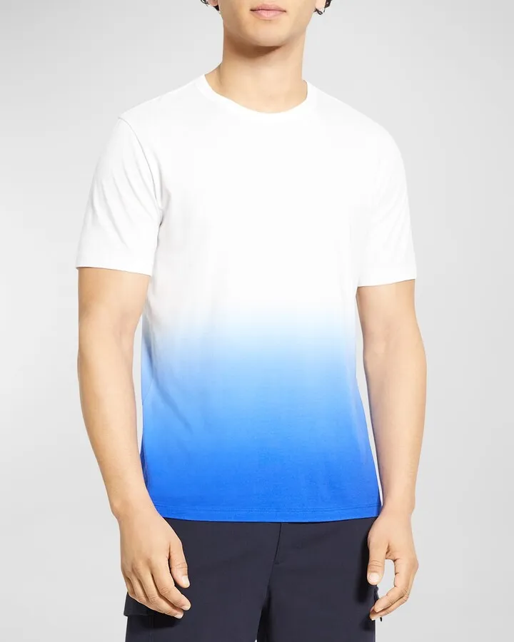 Men's Dip-Dyed Soft Cotton T-Shirt