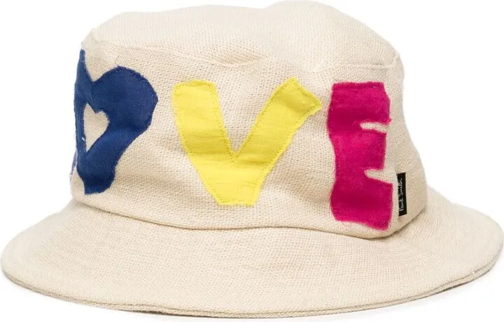 Love-print bucket hat