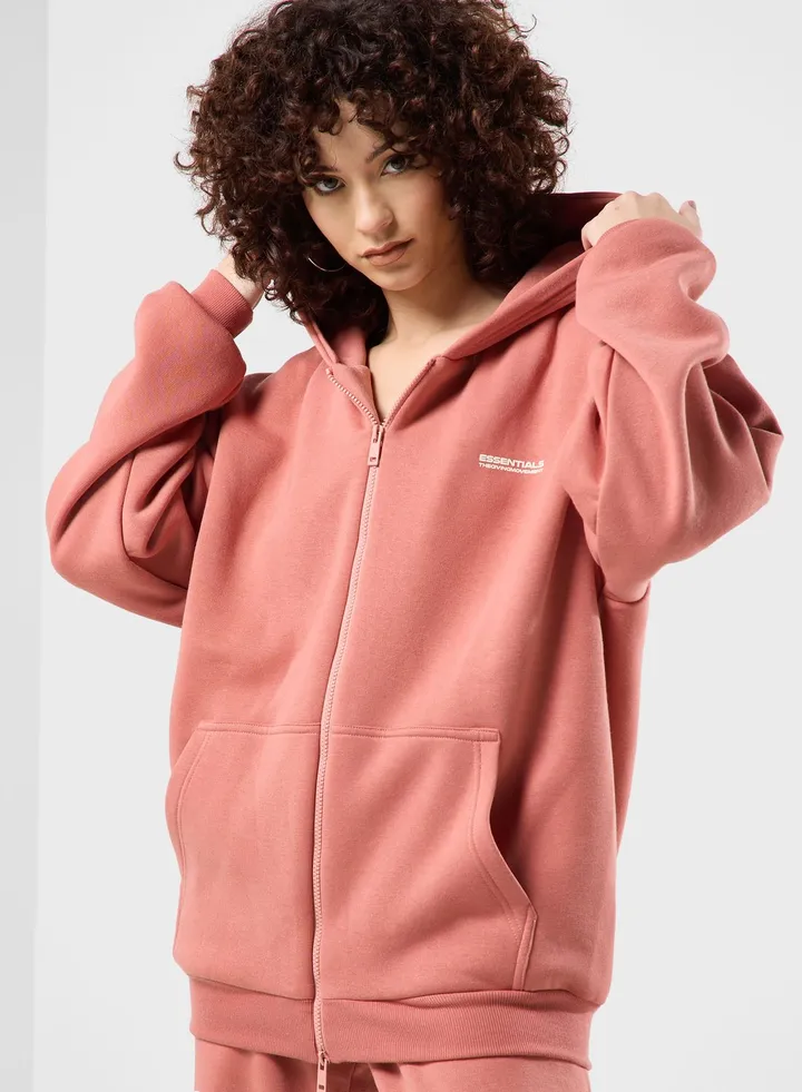 Oversized Zip Hoodie