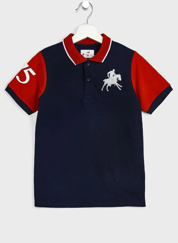 Color Blocked Polo