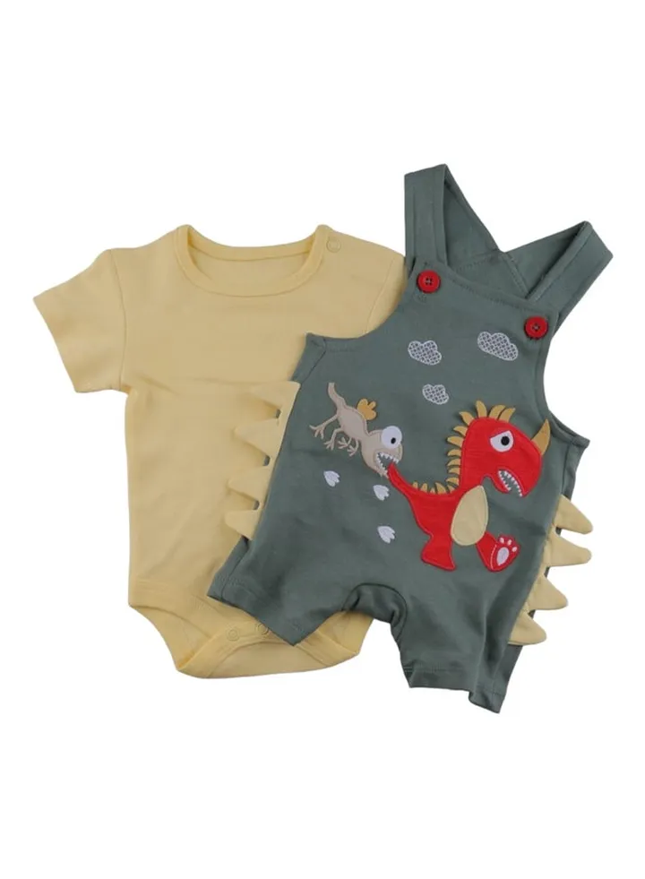 Baby Boys Playsuit & Dungaree Set