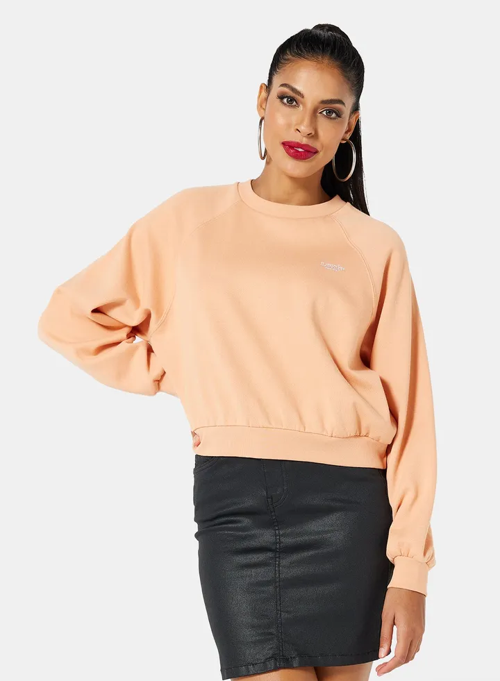 Vintage Raglan Sweatshirt Beige