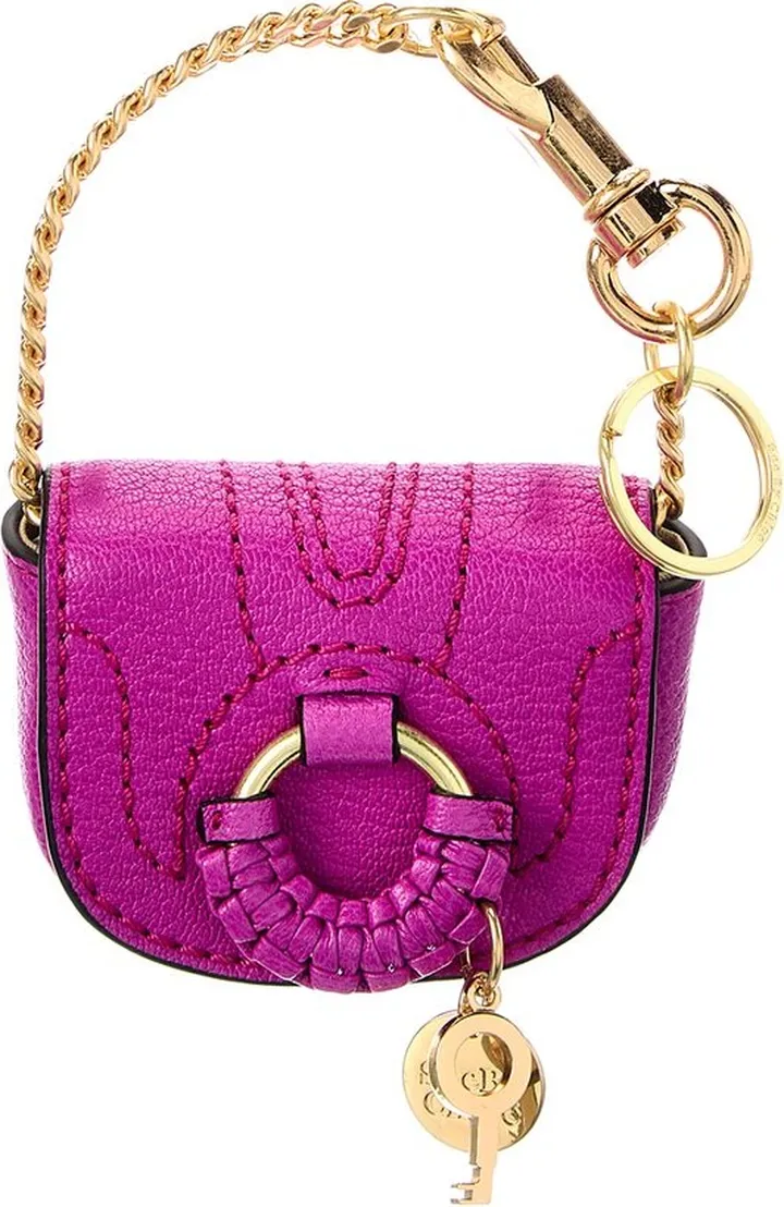 See By Chloé Hana Leather Key Ring Pouch