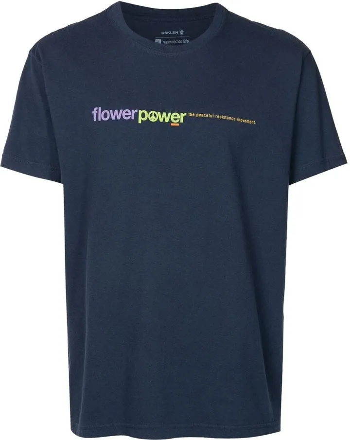 slogan-print short-sleeve T-shirt