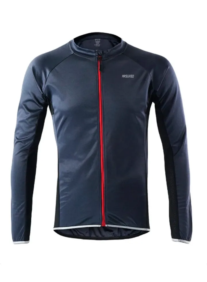 Long Sleeves Cycling Jersey Dark Grey